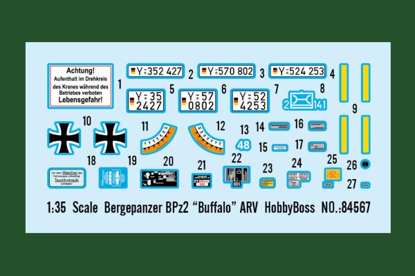 Сборная модель бронированной эвакуационной машины Bergepanzer BPz2 “Buffalo” ARV детальное изображение Бронетехника 1/35 Бронетехника