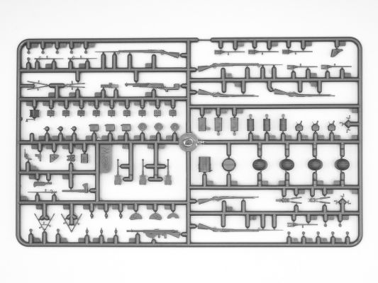 Французька піхота в протигазах, 1916 (4 фігури) детальное изображение Фигуры 1/35 Фигуры