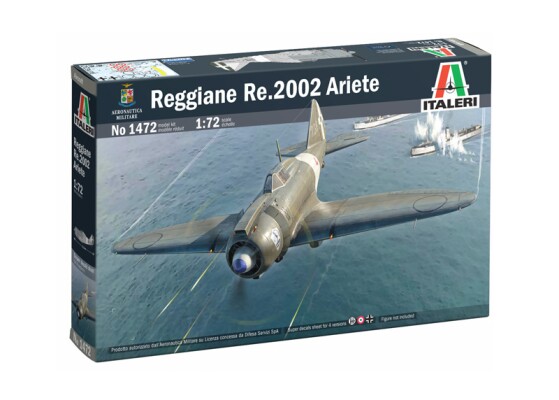 Збірна модель 1/72 Літак Reggiane Re.2002 Ariete Italeri 1472 детальное изображение Самолеты 1/72 Самолеты