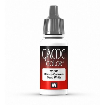 Акриловая краска Vallejo 72001 Dead White - 17 мл. детальное изображение Game Color Vallejo