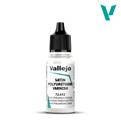 Сатиновий поліуретановий лак 18 ml Vallejo VAL72652 детальное изображение Лаки Модельная химия