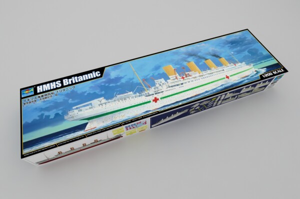 Scale model 1/200 Hospital ship Britannic Trumpeter 03721 детальное изображение Флот 1/200 Флот