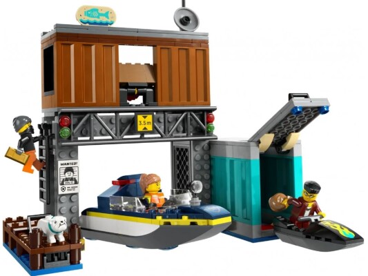 Constructor LEGO City Police Motor Boat and Fraud Shelter 60417 детальное изображение City Lego