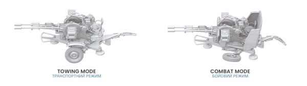 Збірна модель 1/72 Зенітна установка ЗУ-23-2 із броньованими щитами ScaleX SM-72201 детальное изображение Артиллерия 1/72 Артиллерия