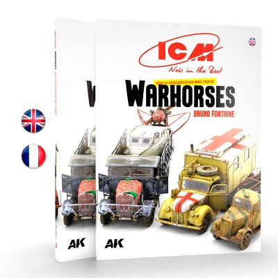 Book ICM How To Paint and Weather WW2 Trucks Warhorses AK-interactive AK130011 детальное изображение Обучающая литература Книги