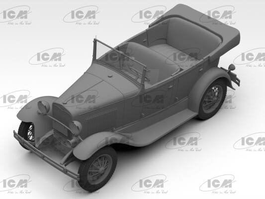 Scale model 1/24 American passenger car Model A Standard Phaeton (1930s) ICM 24051 детальное изображение Автомобили 1/24 Автомобили