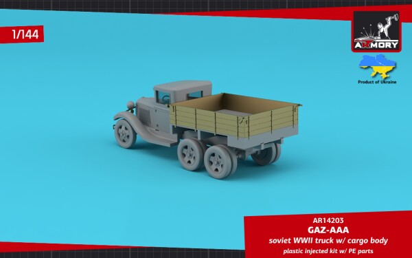 Збірна модель 1/144 Радянський вантажний автомобіль ГАЗ-ААА Armory Models Group 14203 детальное изображение Автомобили 1/144 Автомобили