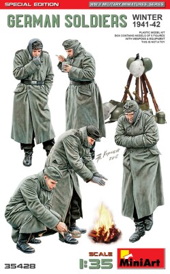 Збірна модель 1/35 Фігури Німецькі солдати Зима (1941-1942) Special Edition MiniArt 35428 детальное изображение Фигуры 1/35 Фигуры