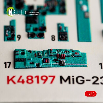 MiG-23 ML/MLD декаль інтер'єр для комплекту Trumpeter 1/48 KELIK K48197 детальное изображение 3D Декали Афтермаркет