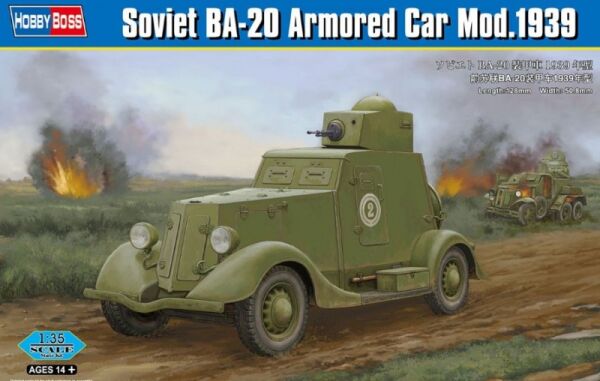 Soviet BA-20 Armored Car Mod.1939 детальное изображение Автомобили 1/35 Автомобили