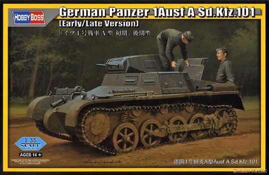 Збірна модель німецького Panzer 1Ausf A Sd.Kfz.101(Early/Late Version) детальное изображение Бронетехника 1/35 Бронетехника