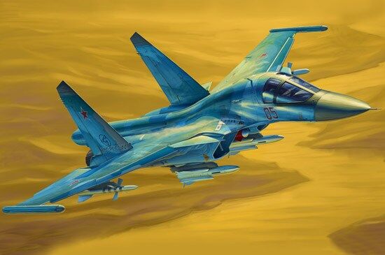 Сборная модель самолета Su-34 Fullback детальное изображение Самолеты 1/48 Самолеты