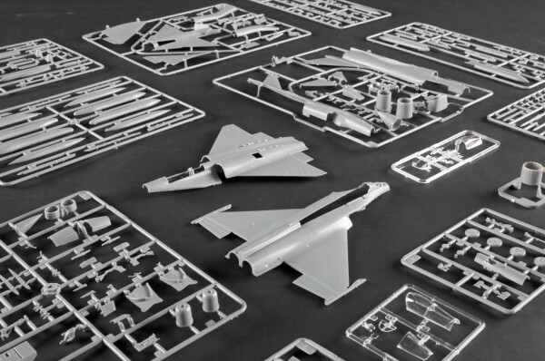 Scale model 1/72 Philippine Air Force J-10CE Multirole Fighter and Israeli Rafale Fighter 2 in 1 Trumpeter 01699 детальное изображение Самолеты 1/72 Самолеты