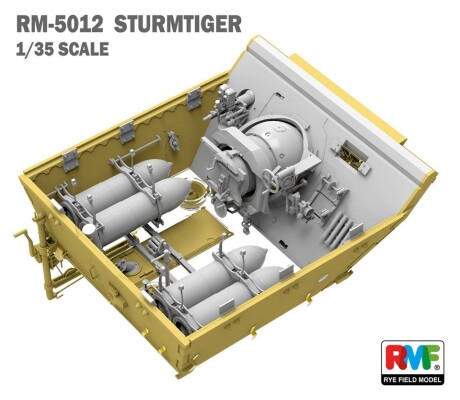 Збірна модель 1/35 САУ Sturmtigr RM 61 L/5.4 38 cm з повним інтер'єром RFM RM-5012 детальное изображение Бронетехника 1/35 Бронетехника