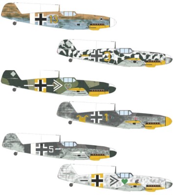 Збірна модель 1/72 Літак Messerschmitt Bf 109G-2 Eduard 70156 детальное изображение Самолеты 1/72 Самолеты