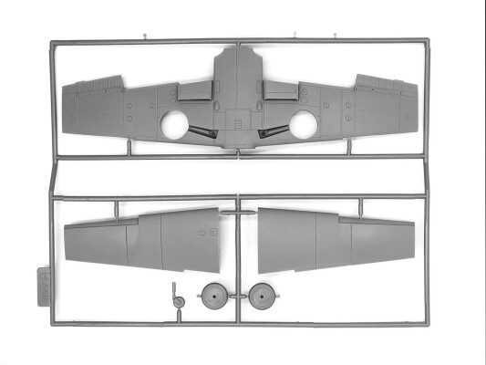 Scale model 1/48 German fighter Messerschmitt Bf 109F-4Z/Trop ICM 48105 детальное изображение Самолеты 1/48 Самолеты