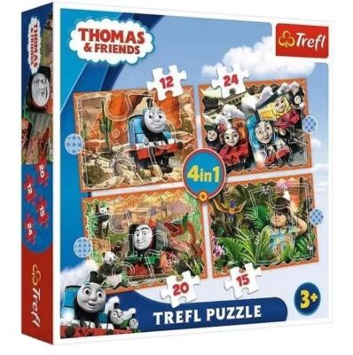 Puzzles 4 in 1: Thomas and his friends детальное изображение Наборы пазлов Пазлы