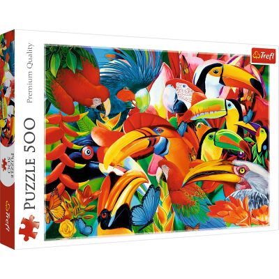 Puzzles Colored birds 500pcs детальное изображение 500 элементов Пазлы