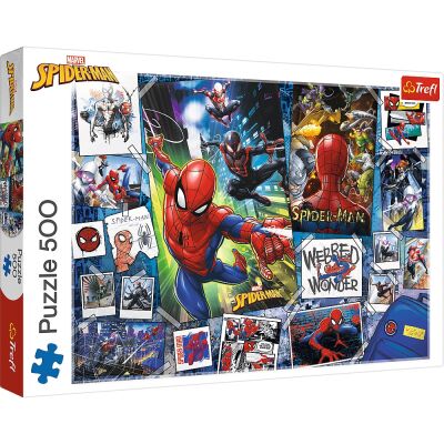 Пазлы Постер супергероя&quot; / Марвел: Человек паук 500шт детальное изображение 500 элементов Пазлы