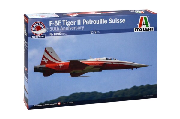 Збірна модель 1/72 ЛітакF-5E Tiger II Patrouille Suisse 50th Anniversary Italeri 1395 детальное изображение Самолеты 1/72 Самолеты