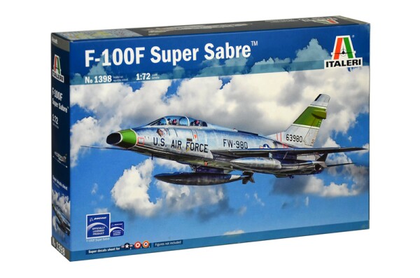 Збірна модель 1/72 Літак F-100F Super Sabre Italeri 1398 детальное изображение Самолеты 1/72 Самолеты