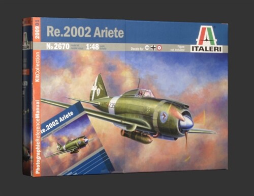 Збірна модель 1/48 Літак Reggiane Re.2002 Ariete Italeri 2670 детальное изображение Самолеты 1/48 Самолеты