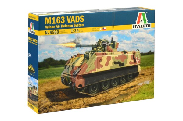 Збірна модель 1/35 Система ППО VADS Vulcan Italeri 6560 детальное изображение Зенитно ракетный комплекс Военная техника