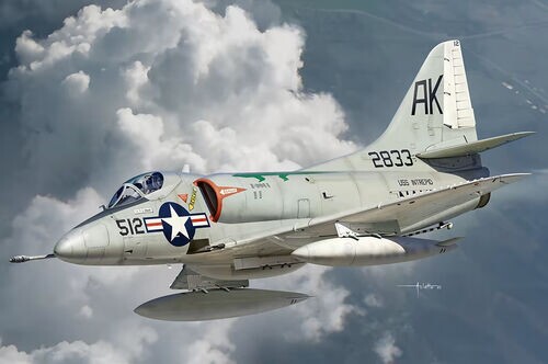 Збірна модель 1/48 Американський штурмовик A-4B Sky Hawk HobbyBoss 81790 детальное изображение Самолеты 1/48 Самолеты
