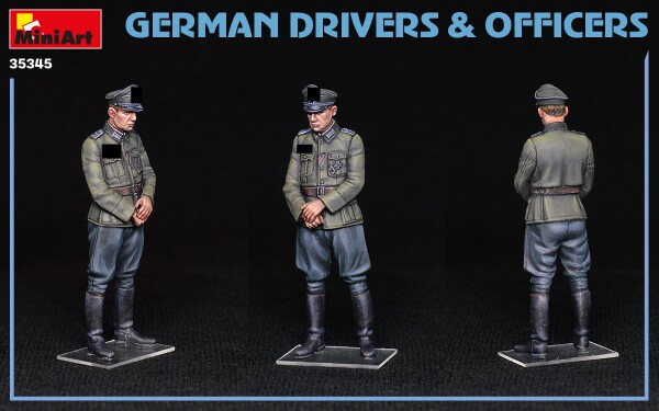 Збірна модель 1/35 Фігури Німецькі водії та офіцери MiniArt 35345 детальное изображение Фигуры 1/35 Фигуры