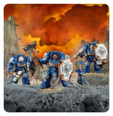 Игровой набор Warhammer 40000 - SPACE MARINES: TERMINATOR ASSAULT SQUAD детальное изображение Ультрамарины Космические Десантники
