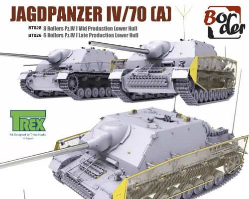Assembled model 1/35 of a German tank PZ.KPFW.IV/70[A]FINAL  детальное изображение Бронетехника 1/35 Бронетехника