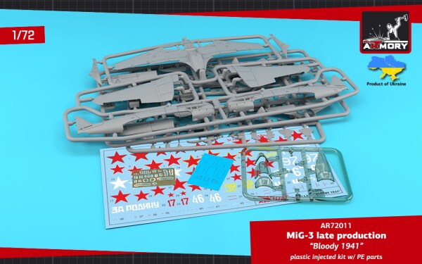 Сборная модель 1/72 Истребитель МиГ-3 поздний – «Кровавый 1941» Armory Models Group 72011 детальное изображение Самолеты 1/72 Самолеты