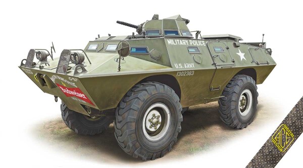 Scale model 1/72 Armored patrol car V-100 (XM-706 E1) ACE 72431 детальное изображение Бронетехника 1/72 Бронетехника