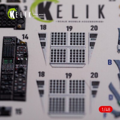 A-10C &quot;Thunderbolt&quot; 3D interior decal for Academy kit 1/48 KELIK K48017 детальное изображение 3D Декали Афтермаркет