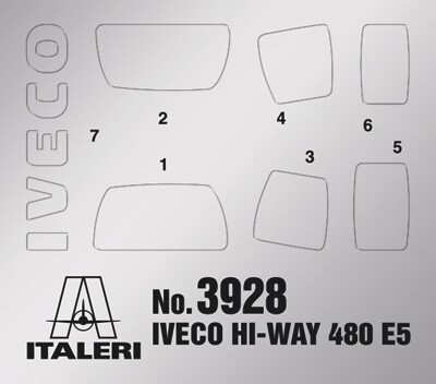 Збірна модель 1/24 вантажний автомобіль/тягач Iveco Hi-Way 480 E5 (low roof) Italeri 3928 детальное изображение Грузовики / прицепы Гражданская техника