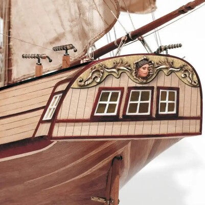 Scale wooden model 1/80 Pirate brigantine &quot;Corsair&quot; OcCre 13600 детальное изображение Корабли Модели из дерева