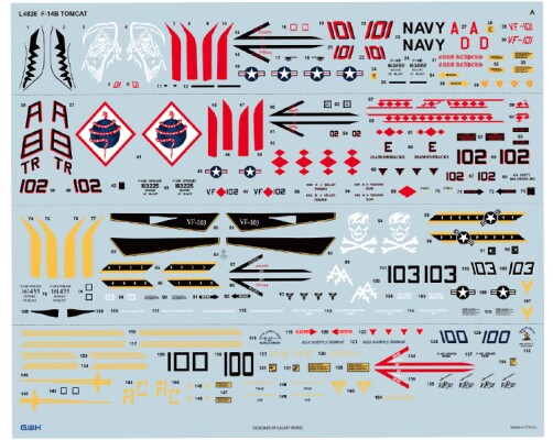 Збірна модель 1/48 Літак F-14B Tomcat Great Wall Hobby L4828 детальное изображение Самолеты 1/48 Самолеты