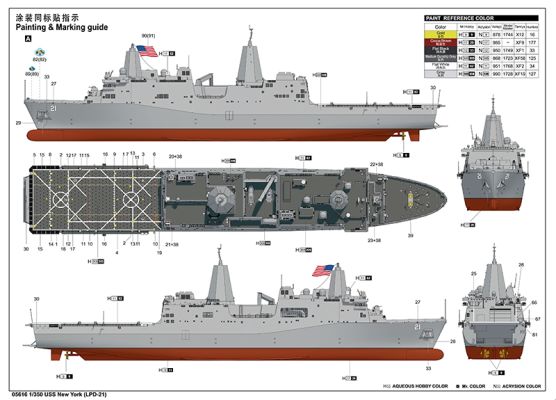 USS New York (LPD-21) детальное изображение Флот 1/350 Флот