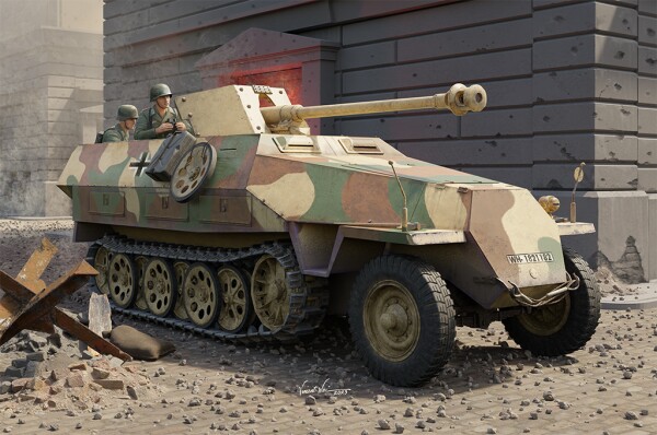 Збірна модель 1/16 Бронетранспортер Sd.Kfz 251/22D Trumpeter 00943 детальное изображение Бронетехника 1/16 Бронетехника