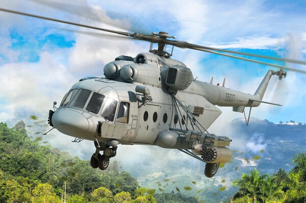 Збірна модель 1/48 Вертоліт Мі-171Sh Hip Trumpeter 05855 детальное изображение Вертолеты 1/48 Вертолеты