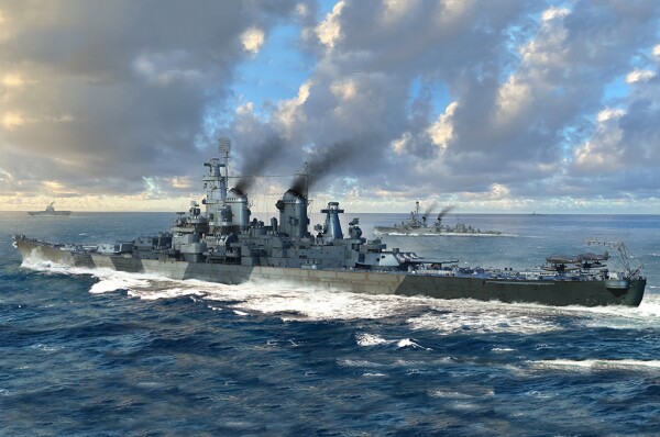 Збірна модель 1/700 Лінкор USS Iowa BB-61 Trumpeter 06749 детальное изображение Флот 1/700 Флот