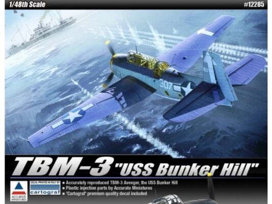 TBM-3 [USS Bunker Hill] детальное изображение Самолеты 1/48 Самолеты