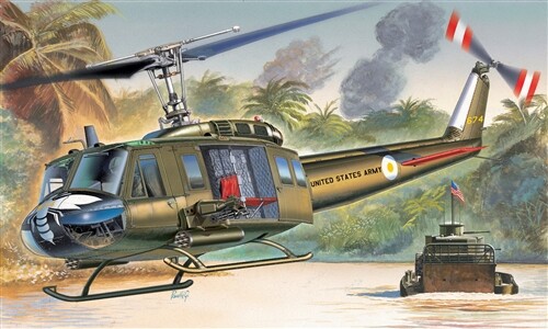 Scale model 1/72  helicopter UH - 1D SLICK Italeri 1247 детальное изображение Вертолеты 1/72 Вертолеты