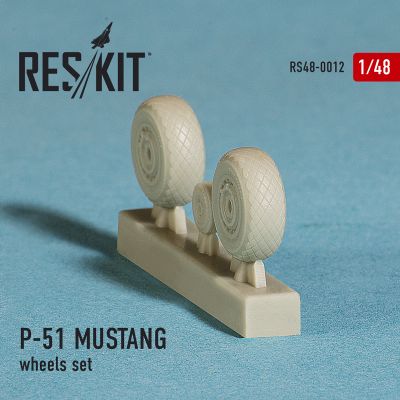 P-51 MUSTANG wheels set (1/48) детальное изображение Смоляные колёса Афтермаркет
