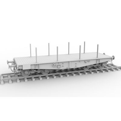 Збірна модель 1/35 німецька залізнична платформа типу SSYS AK-Interactive 35501 детальное изображение Железная дорога 1/35 Железная дорога