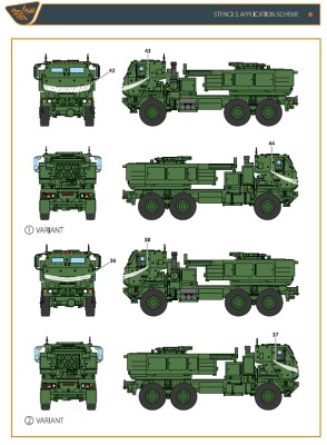 Декаль 1/35 M142 Himars Збройні Сили України Clear Prop CPD35001 детальное изображение Декали Афтермаркет
