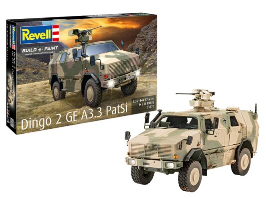 Збірна модель 1/35 Німецький бронеавтомобіль Дінго 2 GE Az.z Patsi Revell 03370 детальное изображение Автомобили 1/35 Автомобили