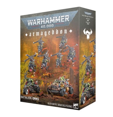 Игровой набор Warhammer 40000 -  ARMAGEDDON BATTALION - ORKS детальное изображение Орки Армии Ксеносов