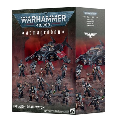 Игровой набор Warhammer 40000 - ARMAGEDDON BATTALION - DEATHWATCH детальное изображение Караул Смерти Космические Десантники