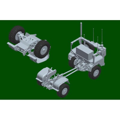 Сборная модель 1/35 Автомобиль M1280 LMTV с тактическим прицепом M1101 (LTT) IloveKit 63568 детальное изображение Автомобили 1/35 Автомобили
